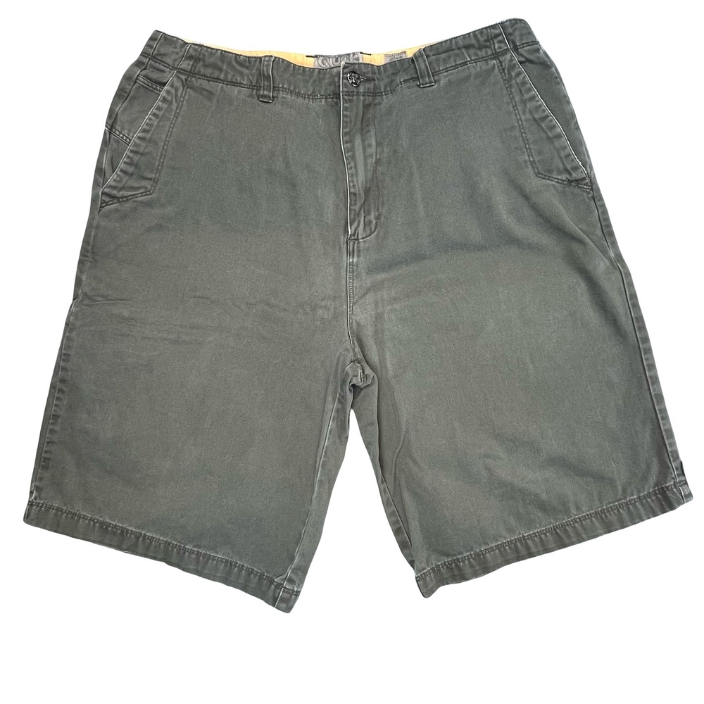 VTG Quiksilver Mens Y2K Olive Skate Surf Shorts Baggy Gorpcore Summer 34